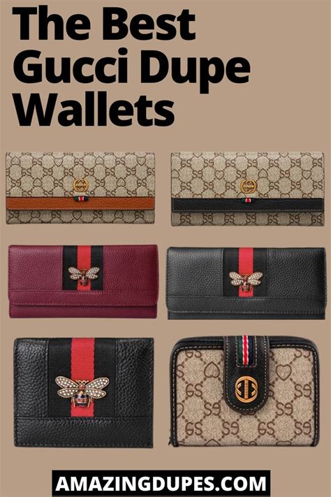 gucci dupe wallet|gucci wallet with coin pouch.